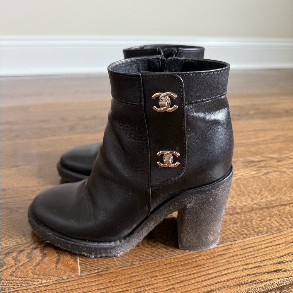 Authentic Chanel CC Booties 🖤